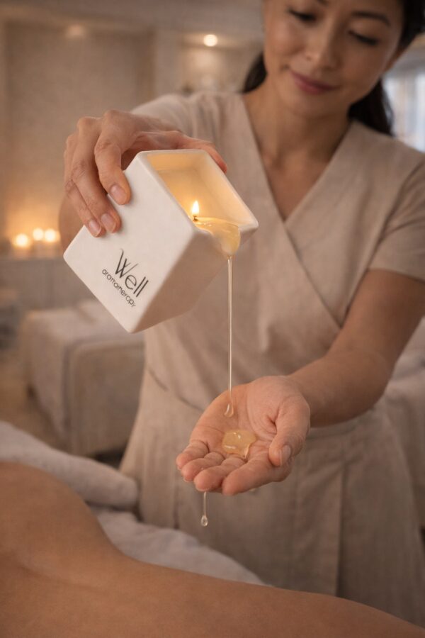 vela con terapeuta Candle Massage